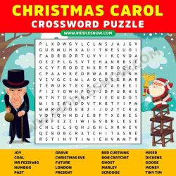 A christmas carol crossword puzzle answer key